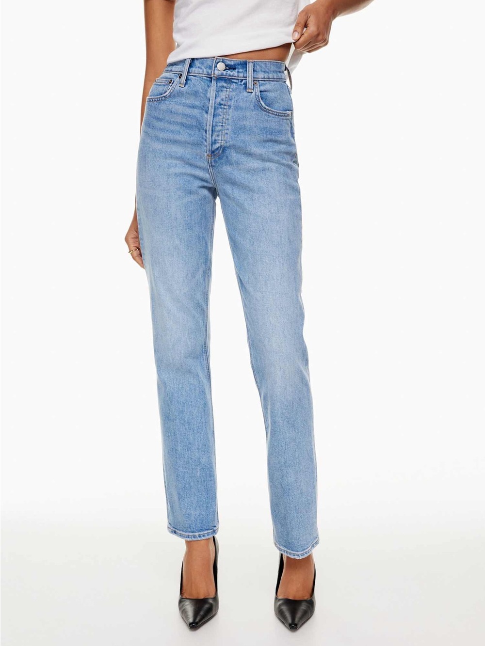Aritzia Denim Forum The Arlo High Rise Straight Jeans